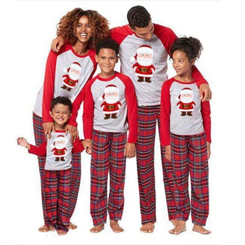 2024 Christmas Family Pajamas Clothing Set Santa Claus Family Matching Clothes Xmas Adult Kids Pyjamas set Baby Romper Sleepwear