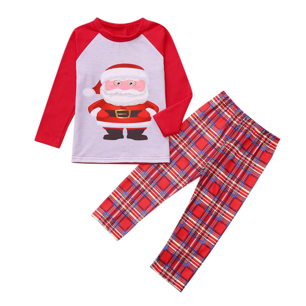 2024 Christmas Family Pajamas Clothing Set Santa Claus Family Matching Clothes Xmas Adult Kids Pyjamas set Baby Romper Sleepwear