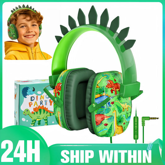 Anti-noise Wired Kids Headphones Foldable 3.5mm Wired Kids Headphones Gift Kids Noise Cancelling Headphones for iPad Computer